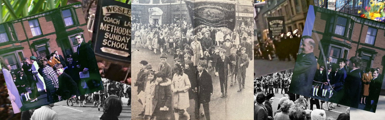 Marching photo montage