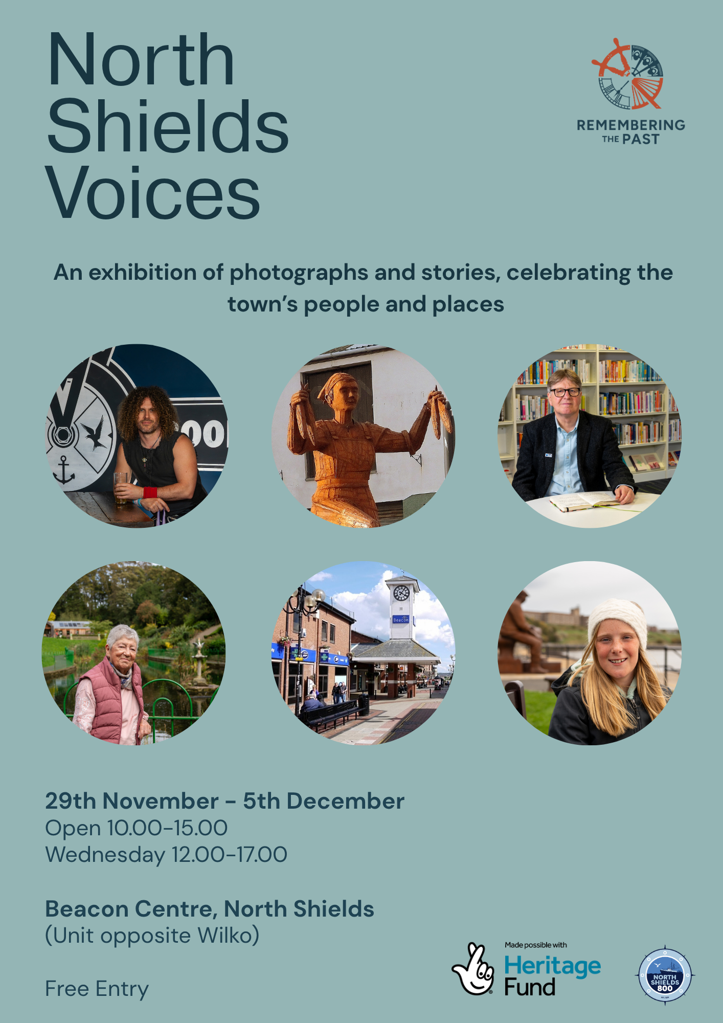 Poster for the North Shields Voices exhibition