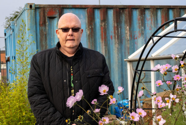 Graham Cassidy in The Meadows garden