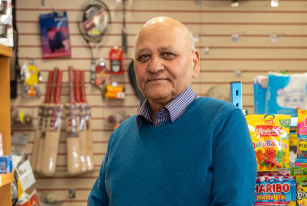 Prabhu Sharma in his shop