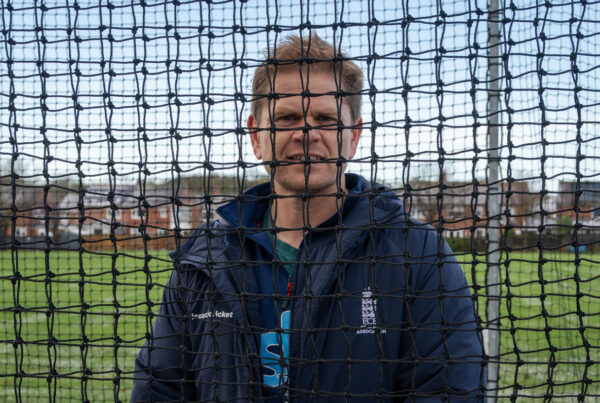 Photo of Marcus Turner in the nets at Tynemouth Cricket Club