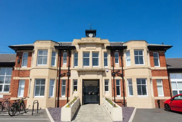 Photo of the Linskill Centre entrance